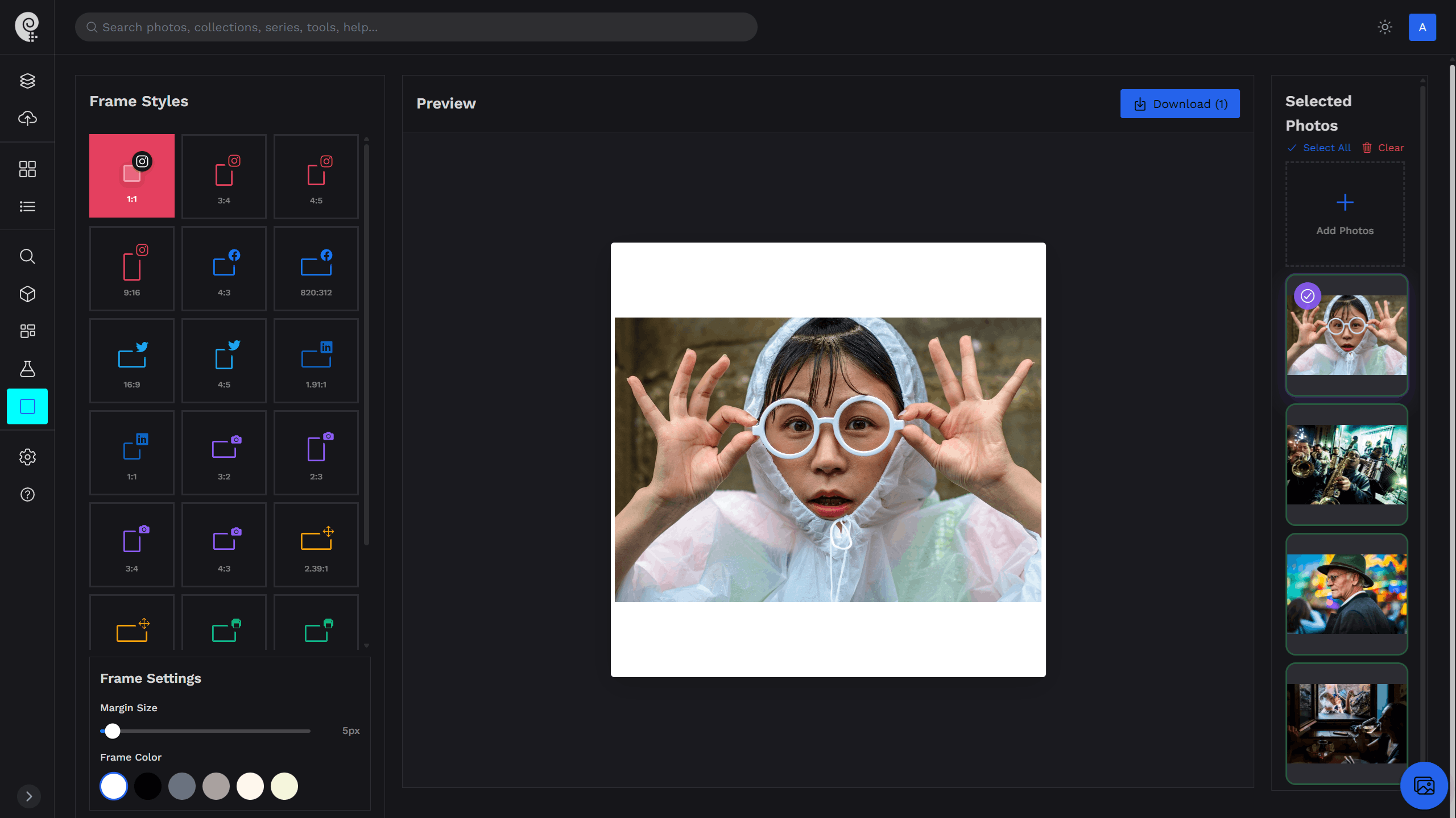 Free Framer interface preview